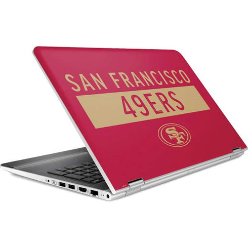 NFL San Francisco 49ers Red Performance Series HP Pavilion Skin